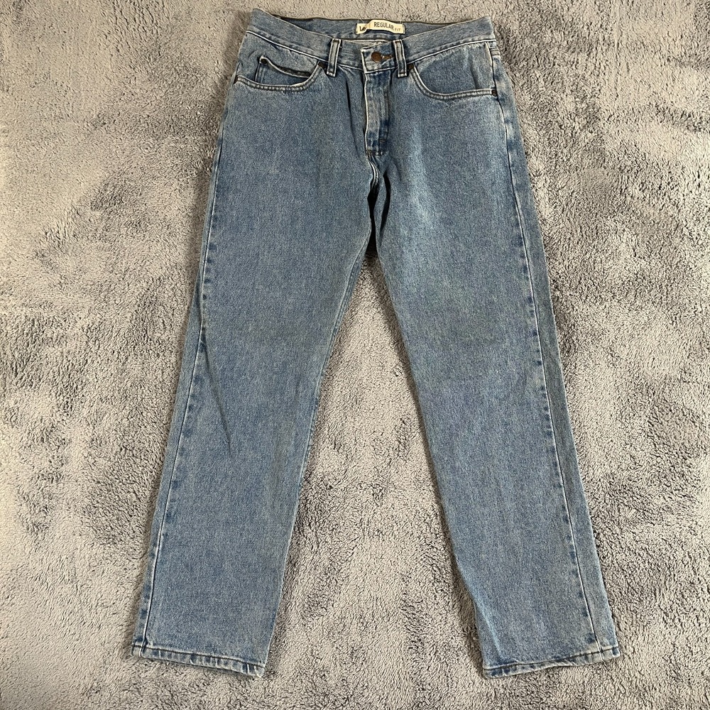 Lee Jeans Mens 32x30 (fit 30x30) Blue Denim Regular Fit Straight Leg Streetwear